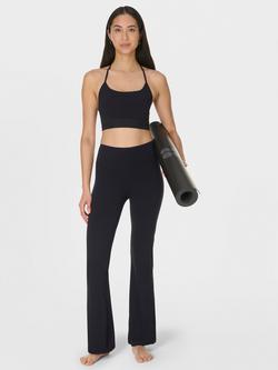 Sweaty Betty Ultimate Studio Ribbed Yoga Bra, Black - view 2, Black