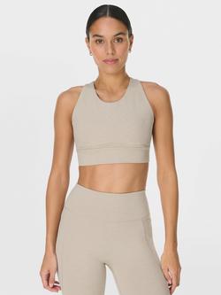 Sweaty Betty Ultimate Move Marl Sports Bra, Beige, Beige