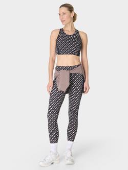 Sweaty Betty Power Side Stripe Sports Bra, Black/Multi - view 2, Black/Multi