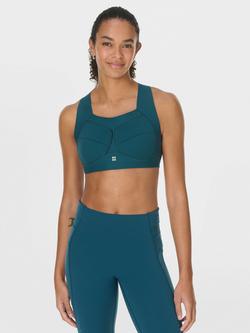 Sweaty Betty Zero Gravity Running Bra, Deepgreen, Deepgreen