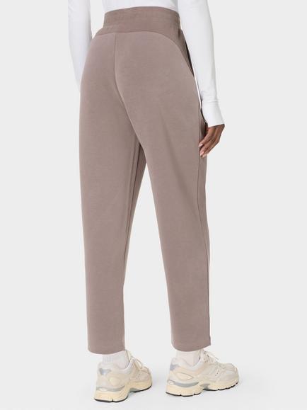 Sweaty Betty Sand Wash Rib Mix Tapered Joggers, Brown Mid - view 2, Brown Mid