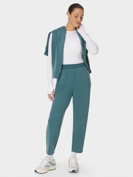 Sweaty Betty Sand Wash Rib Mix Tapered Joggers, Deep Green, Deep Green