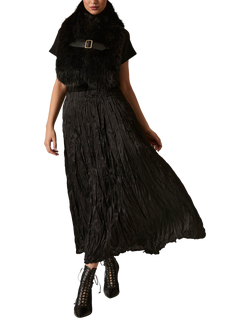 James Lakeland Crinkled Maxi Skirt, Black