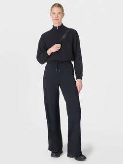 Sweaty Betty Explorer Side Stripe Wide Leg Trousers, Black - view 2, Black