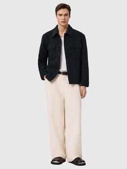 AllSaints Cayson Wool Blend Shacket - view 2, Agate Blue