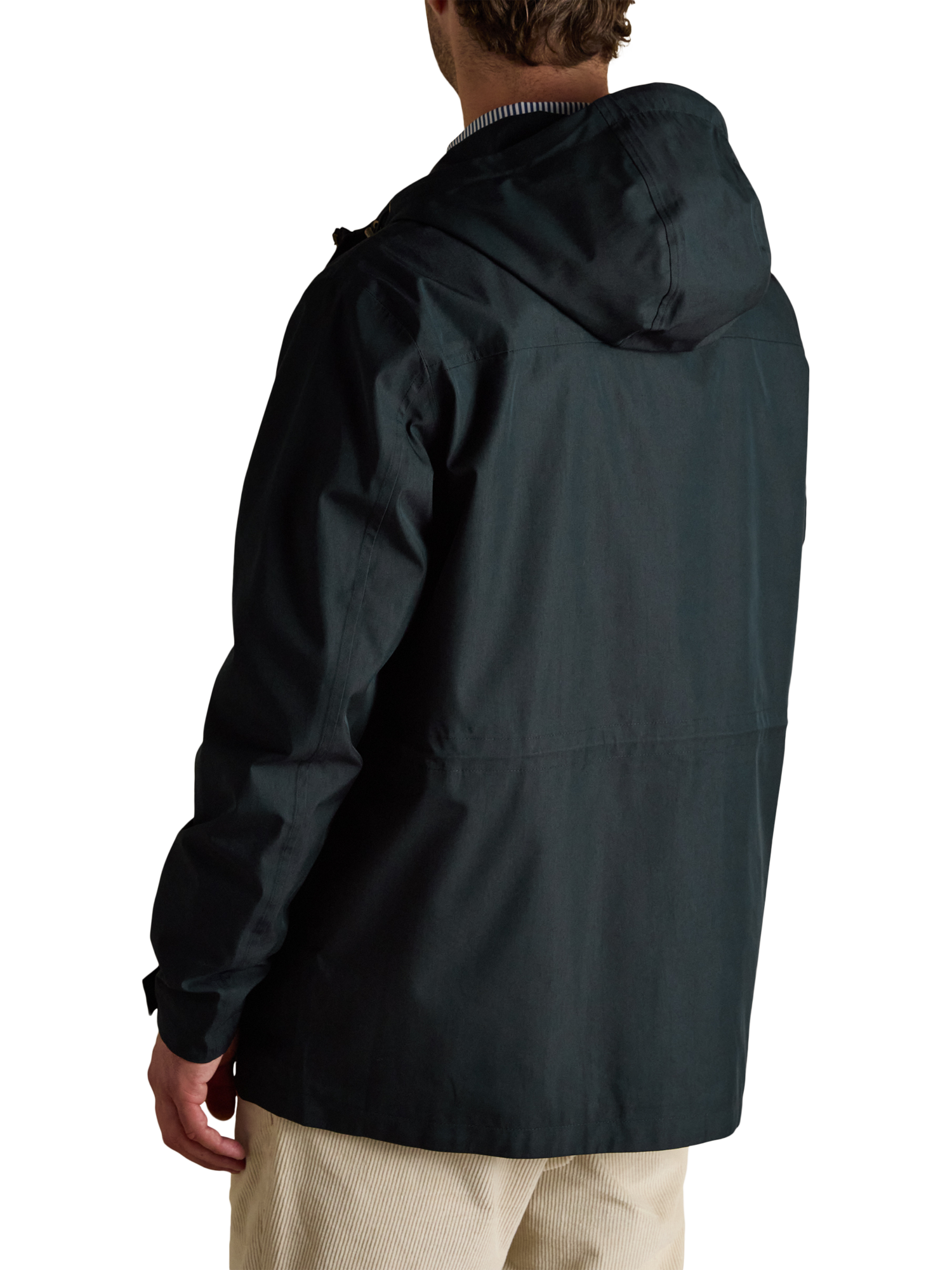 Product image 2 of 10, which shows Joules Portman Waterproof Raincoat, Navy, S