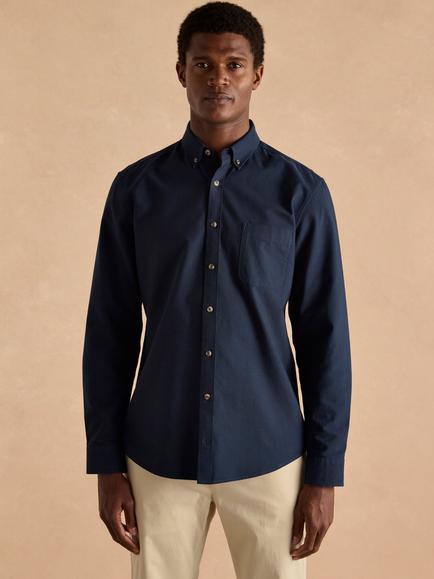 Joules Cotton Regular Fit Oxford Shirt, Navy, Navy
