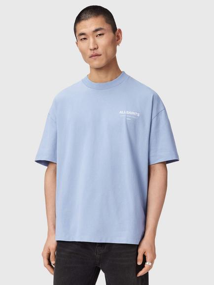 AllSaints Underground T-Shirt, Villa Blue