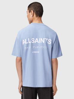 AllSaints Underground T-Shirt - view 2, Villa Blue