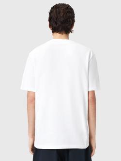 AllSaints Xavier Cotton Loose Fit Short Sleeve T-Shirt, Optic White - view 2, Optic White