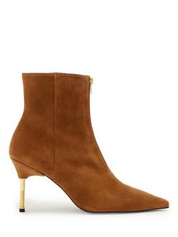 AllSaints Natasha Suede Stiletto Boots, Tan