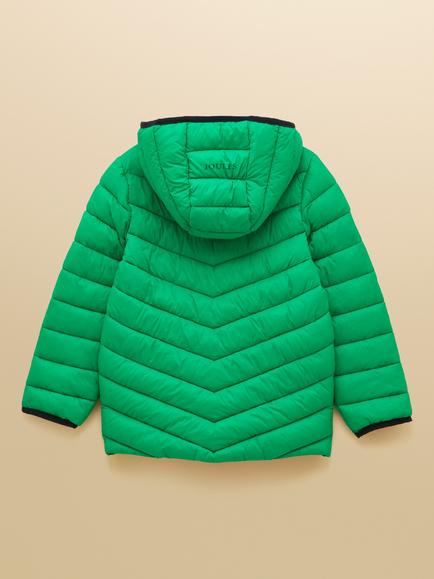 Joules Kids' Cairn Showerproof Coat - view 2, Bright Green