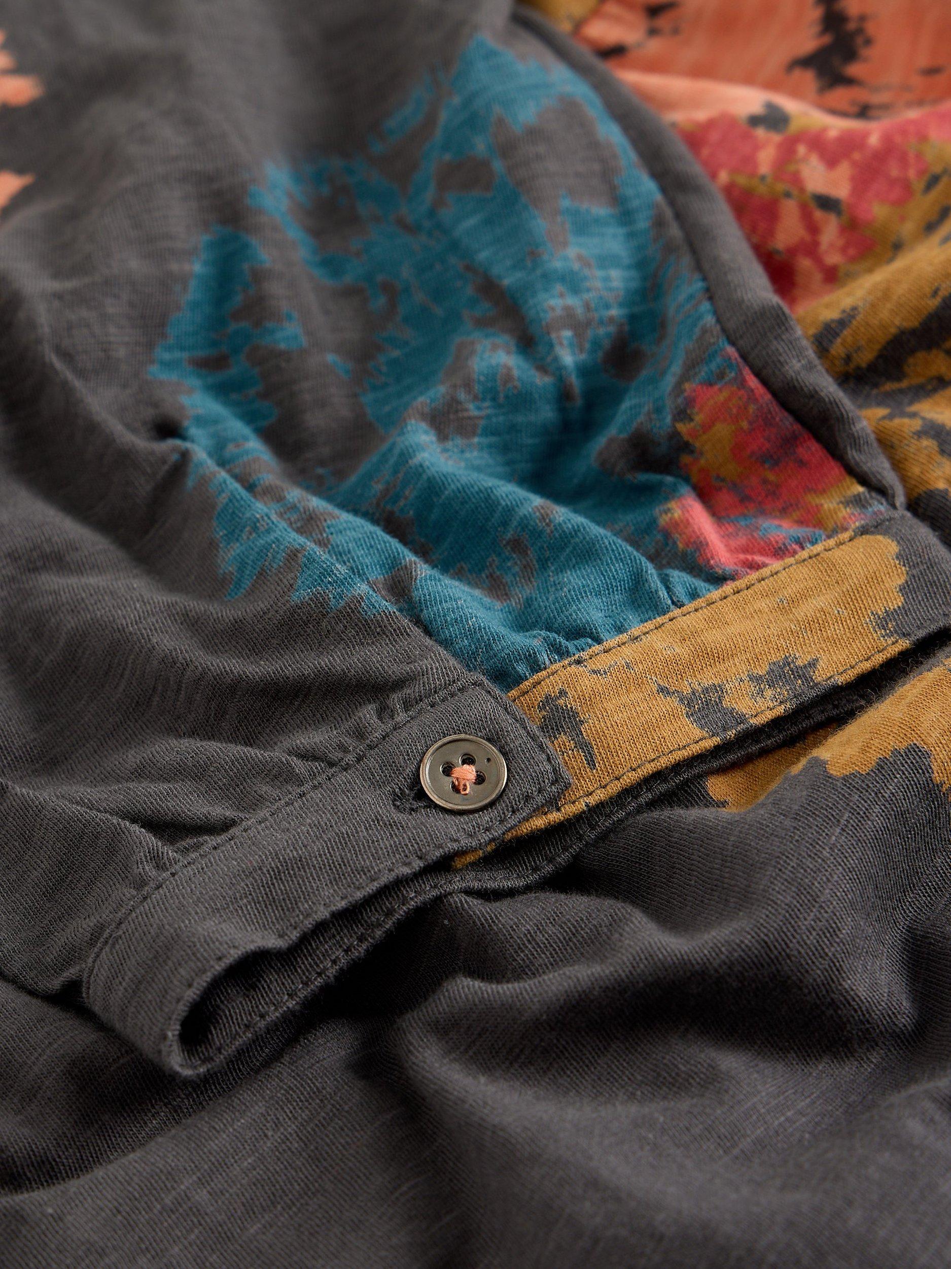 Product image 6 of 6, which shows White Stuff Petite Lara Floral Tunic Top, Grey/Multi, 6