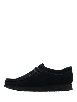 Clarks Kids' Originals Wallabee Suede Moccasin Shoes, Black - view 2, Black