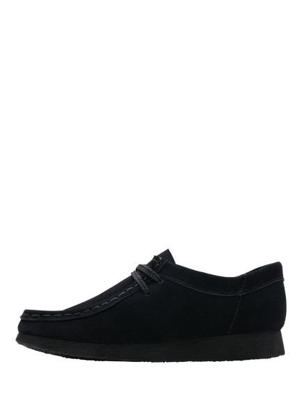 Clarks Kids' Originals Wallabee Suede Moccasin Shoes, Black - view 2, Black