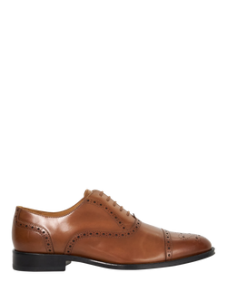 Dune London Soliders Leather Sole Brogues, Tan, Tan