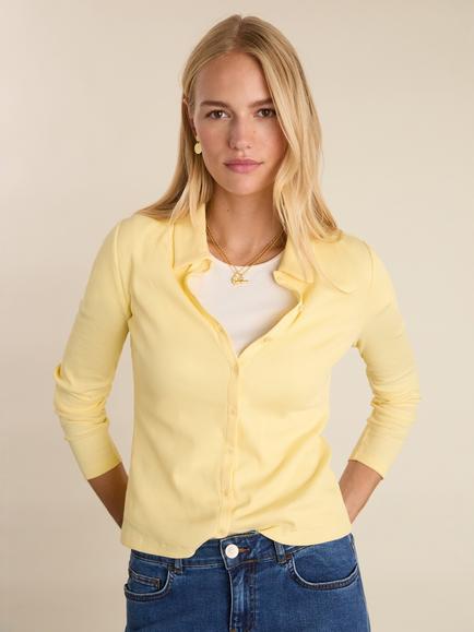 Baukjen Susan Long Sleeve Shirt, Butter yellow, Butter yellow