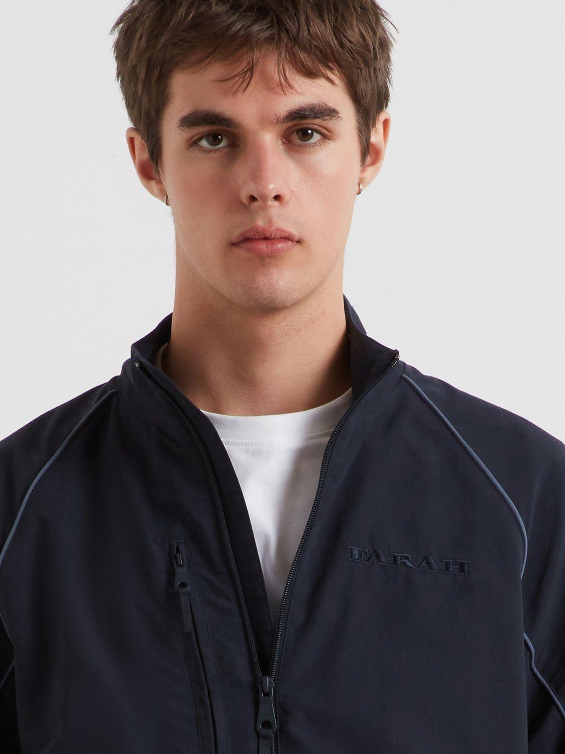 Product image 2 of 5, which shows Farah Waver Tree Sports Jacket, Navy, S