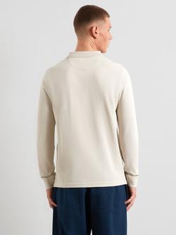 Farah Blanes Cotton Polo Shirt, White Smoke - view 2, White Smoke