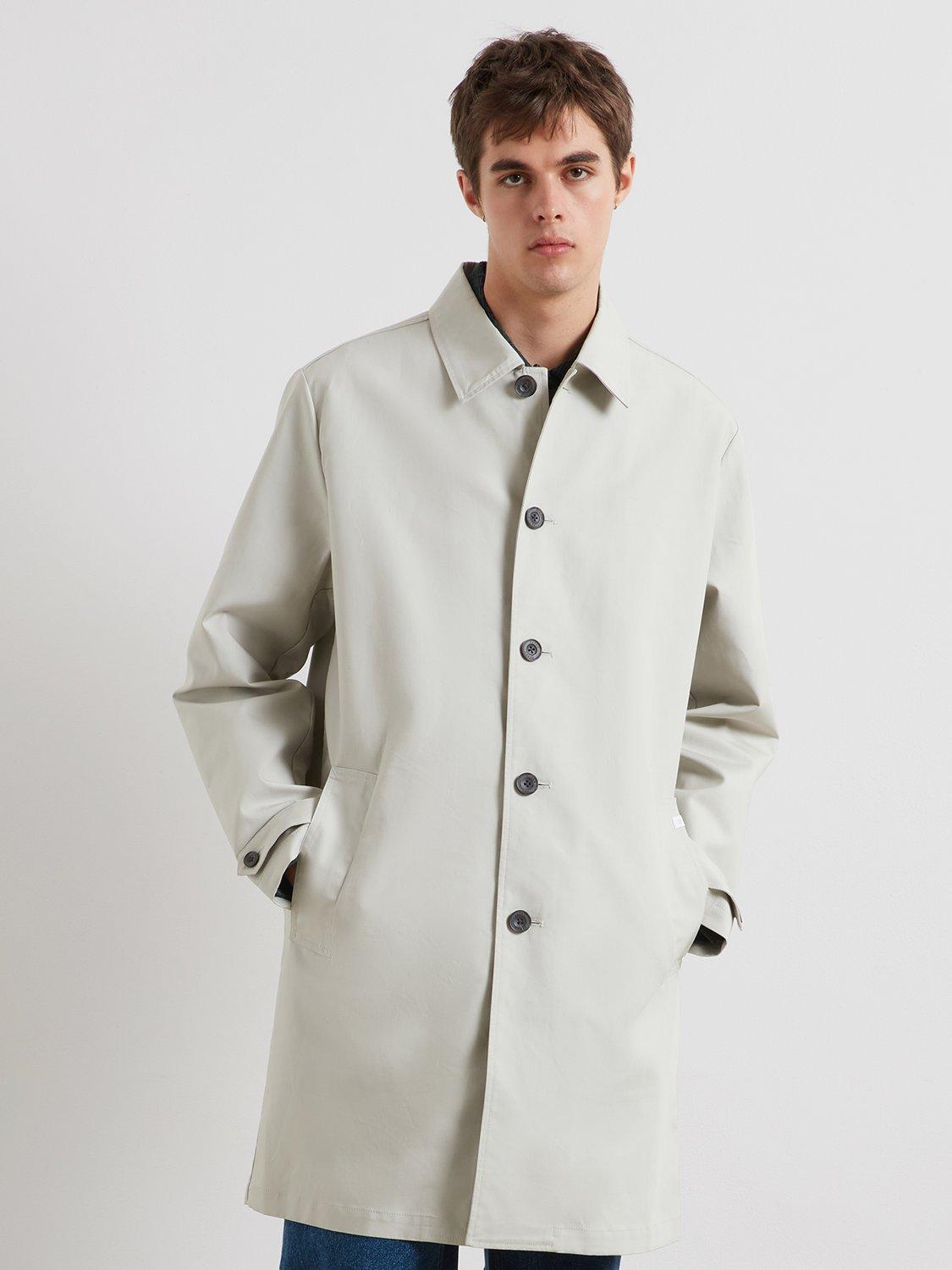 Product image 1 of 5, which shows Farah Berwyn Cotton Mac, White, L