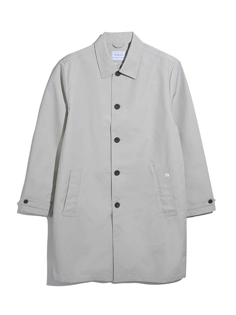 Product image 4 of 5, which shows Farah Berwyn Cotton Mac, White, L