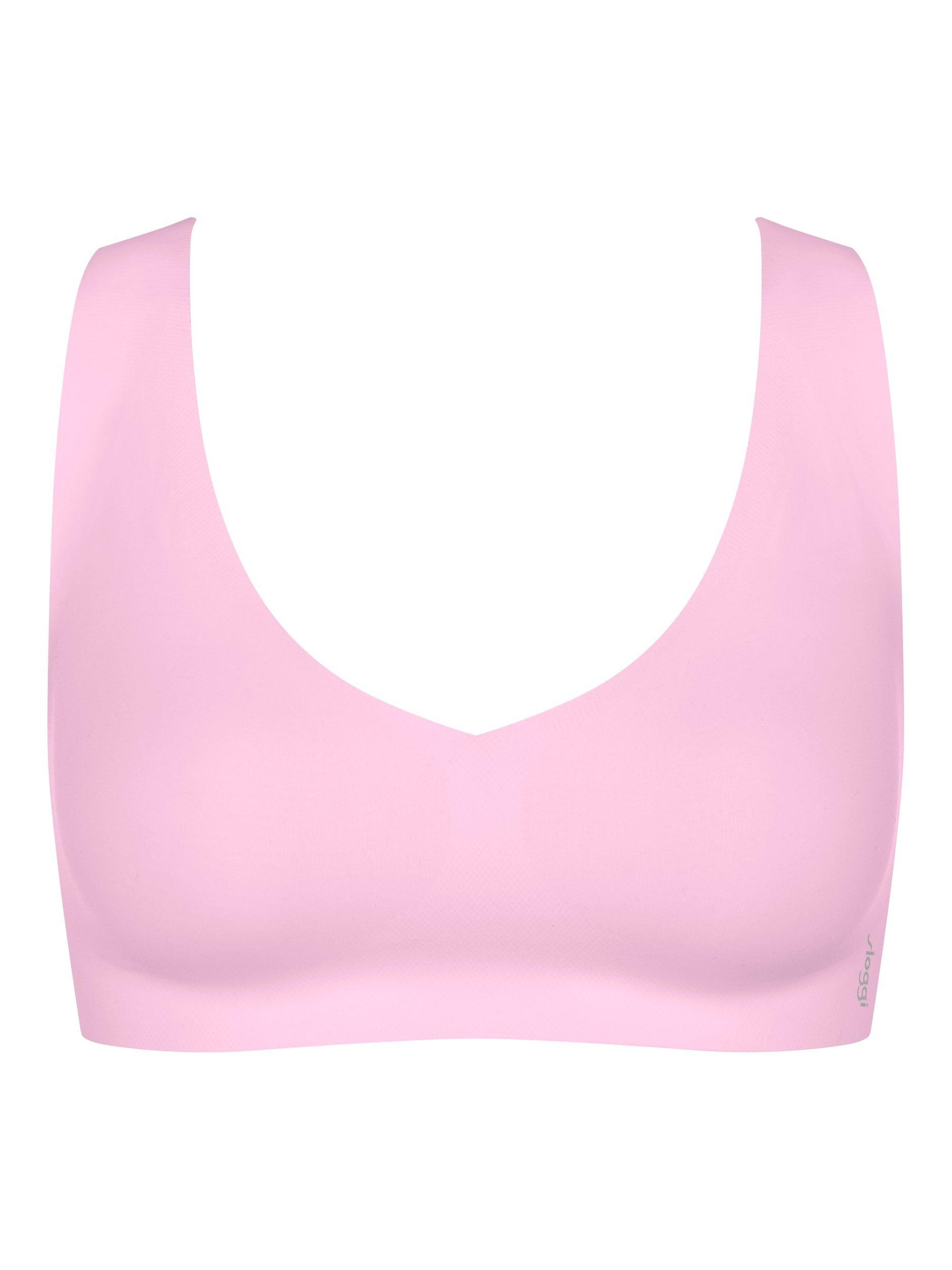 Product image 2 of 4, which shows sloggi ZERO Feel 2.0 Bralette, Floral Pink, XS