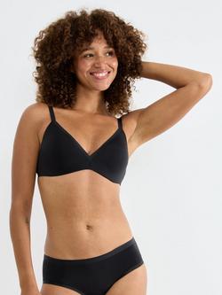 sloggi ZERO Feel Air THE UP Push Up Bra, Black, Black