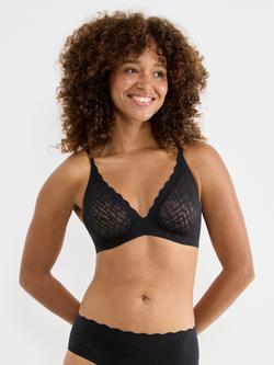 sloggi ZERO Feel Bliss THE UP Push Up Bra, Black, Black