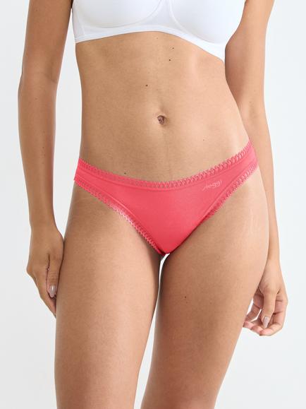 sloggi GO Crush Thong, Pack of 3 - view 2, Red/Multi