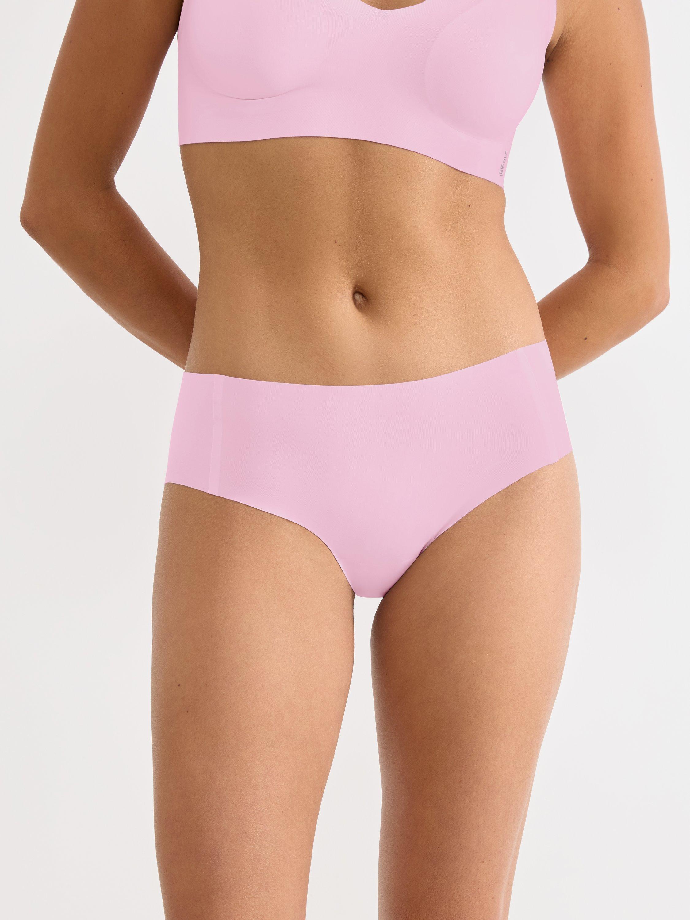 Product image 1 of 3, which shows sloggi ZERO Feel 2.0 Hipster Briefs, Floral Pink, XS