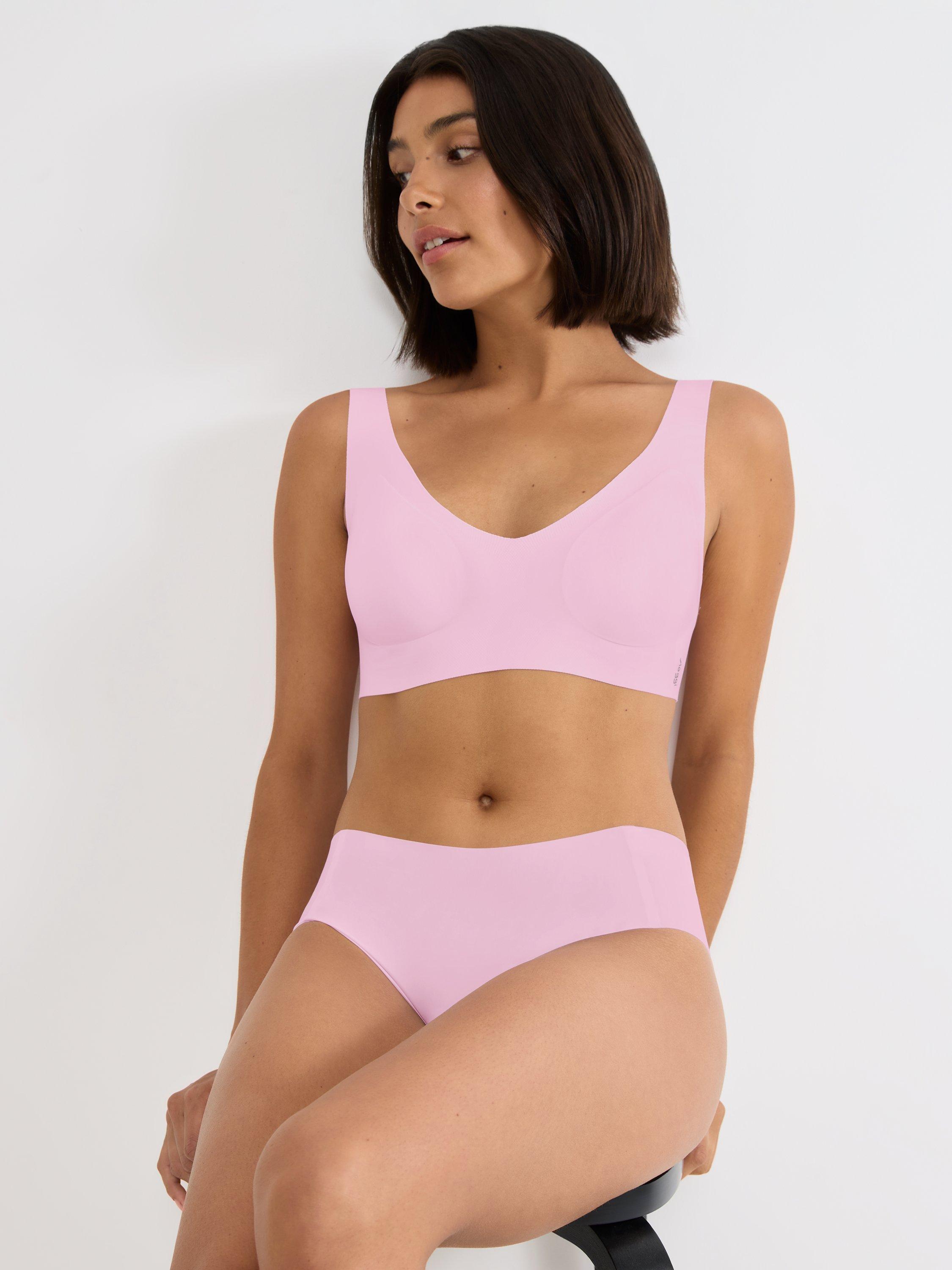 Product image 3 of 3, which shows sloggi ZERO Feel 2.0 Hipster Briefs, Floral Pink, XS