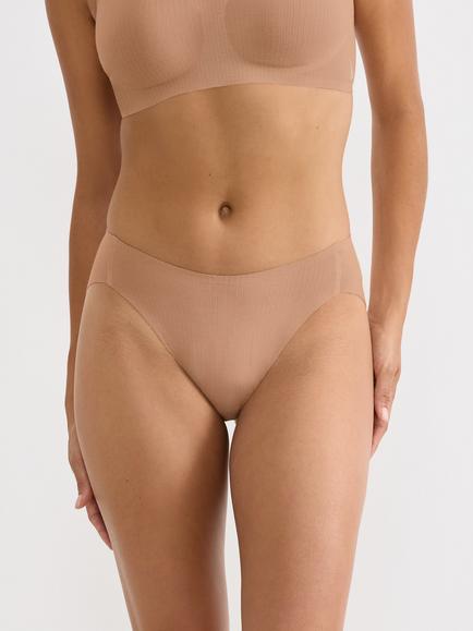 sloggi ZERO Feel Pure High Leg Knickers, Nostalgic Brown, Nostalgic Brown