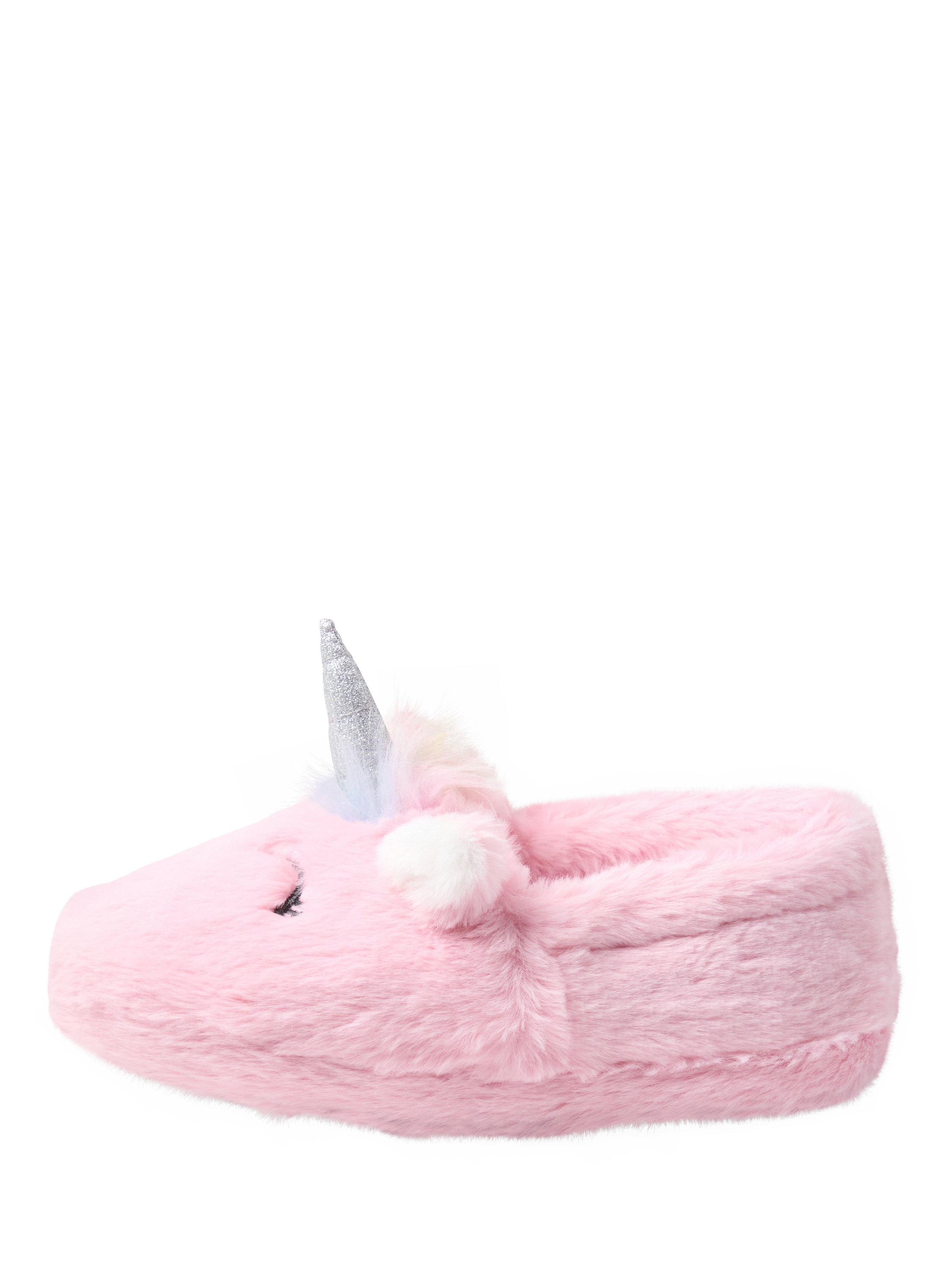 Lindex Kids' Unicorn Slippers, Light Pink