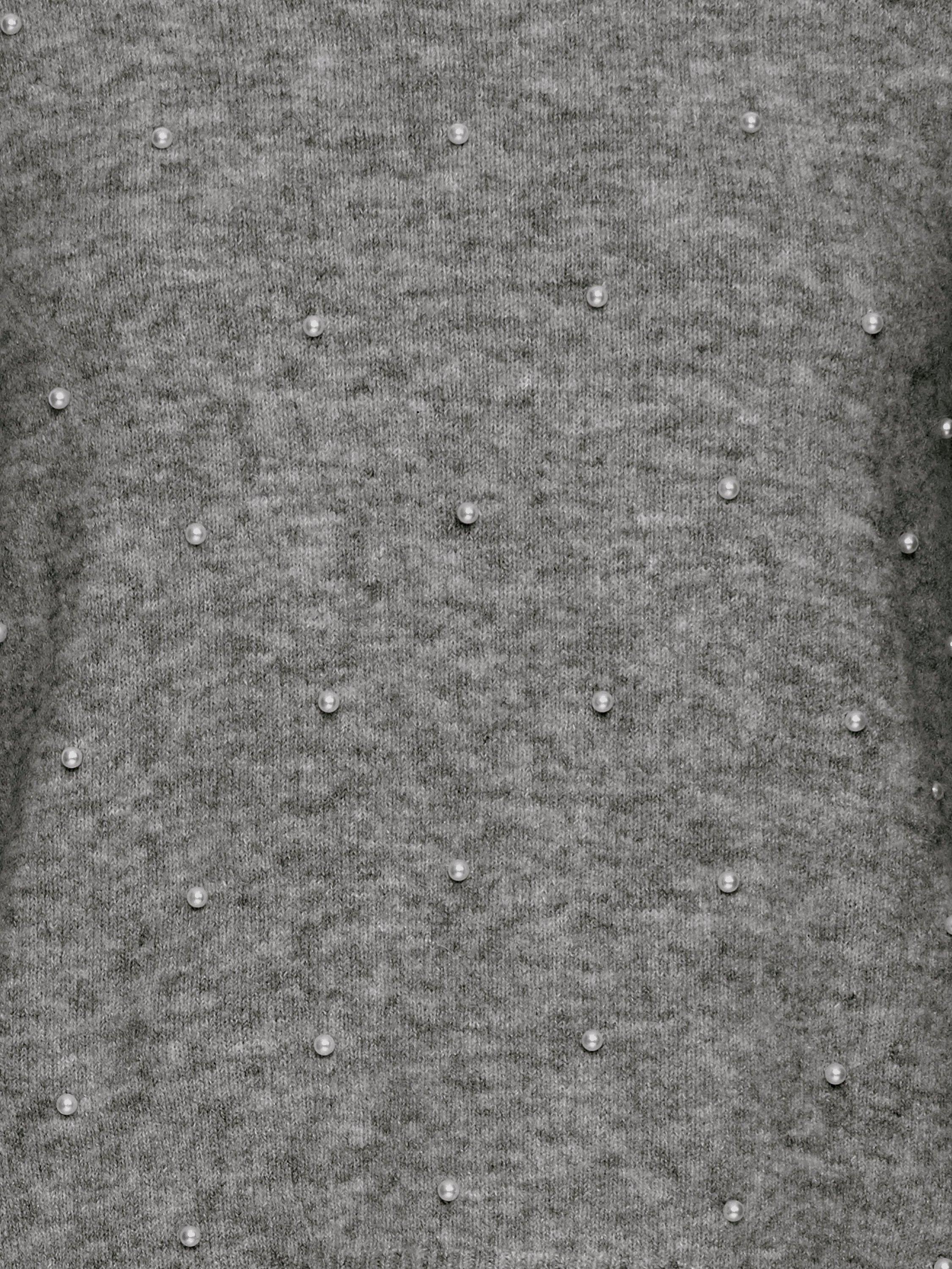 Product image 7 of 7, which shows ICHI Macon Embellished Jumper, Dark Grey, XS
