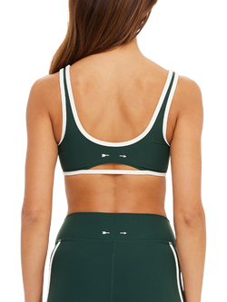 THE UPSIDE Santa Brielle Sports Bra, Green - view 2, Green