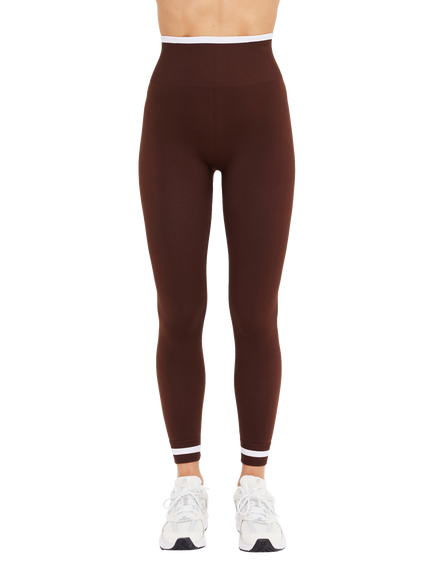 THE UPSIDE Seamless Workout Leggings, Brown, Brown