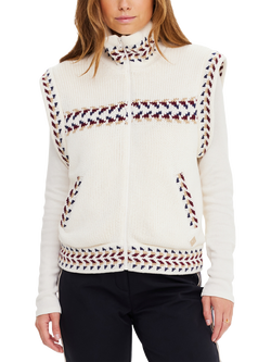 THE UPSIDE Swiss Geometric Knit Jacket, White/Multi, White/Multi