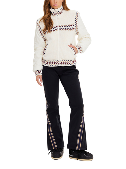 THE UPSIDE Swiss Geometric Knit Jacket, White/Multi - view 2, White/Multi