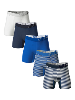 Step One Trunks, Pack of 5, Mid Blue, Mid Blue