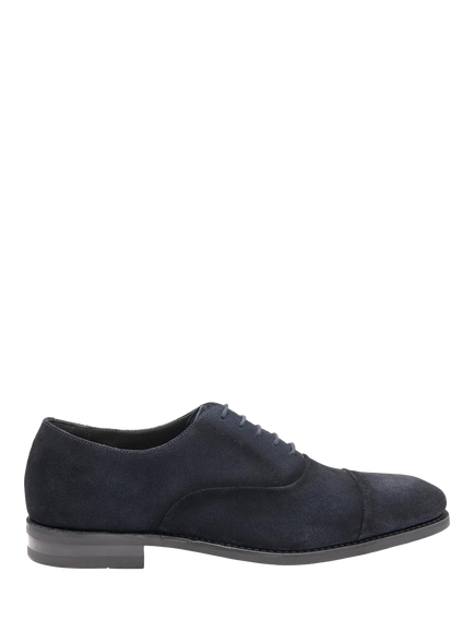 Loake Phoenix Suede Toe Cap Shoes, Navy, Navy
