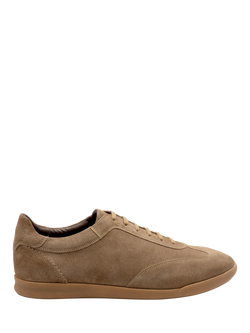 Loake Mayfair Suede Trainer Shoes, Flint, Flint