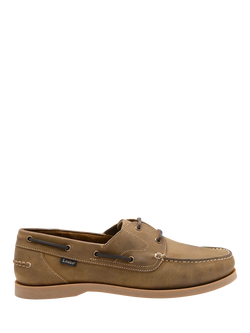 Loake Padstow Leather Boat Shoes, Brown
