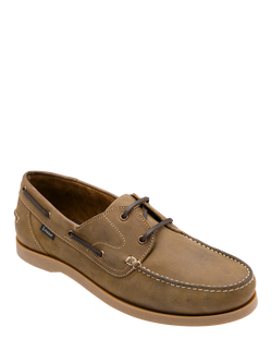 Loake Padstow Leather Boat Shoes - view 2, Brown