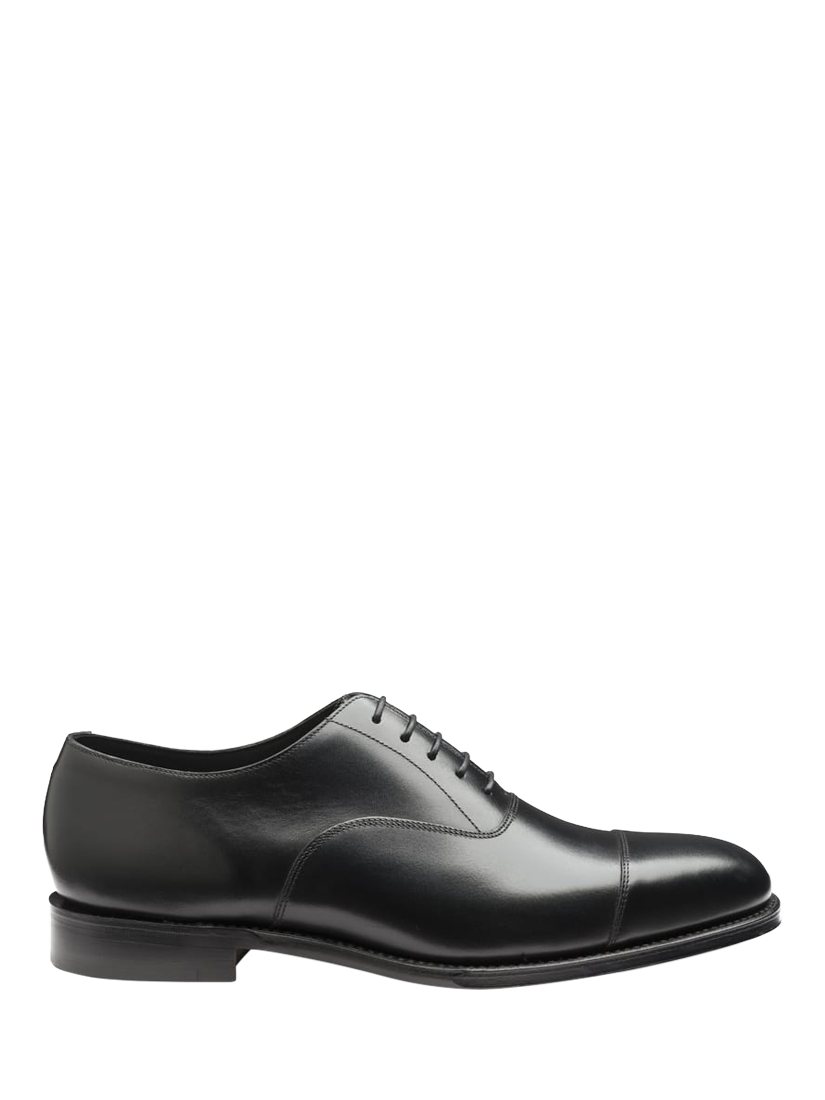 Product image 1 of 3, which shows Loake Aldwych Leather Oxford Shoes, Black, 7