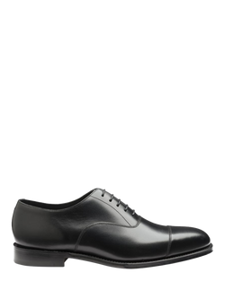 Loake Aldwych Leather Oxford Shoes, Black, Black