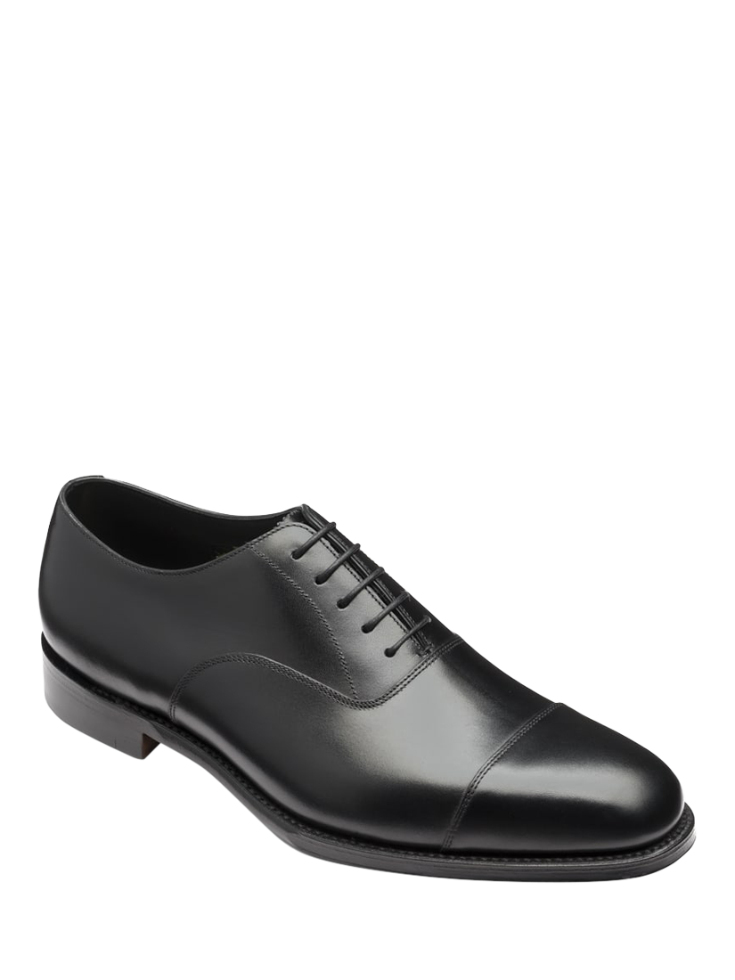 Product image 2 of 3, which shows Loake Aldwych Leather Oxford Shoes, Black, 7