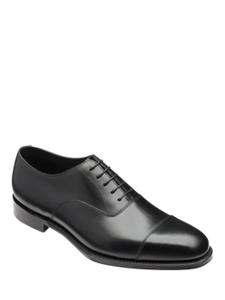 Loake Aldwych Leather Oxford Shoes, Black - view 2, Black