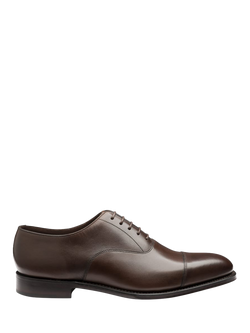 Loake Aldwych Leather Oxford Shoes, Dark Brown, Dark Brown