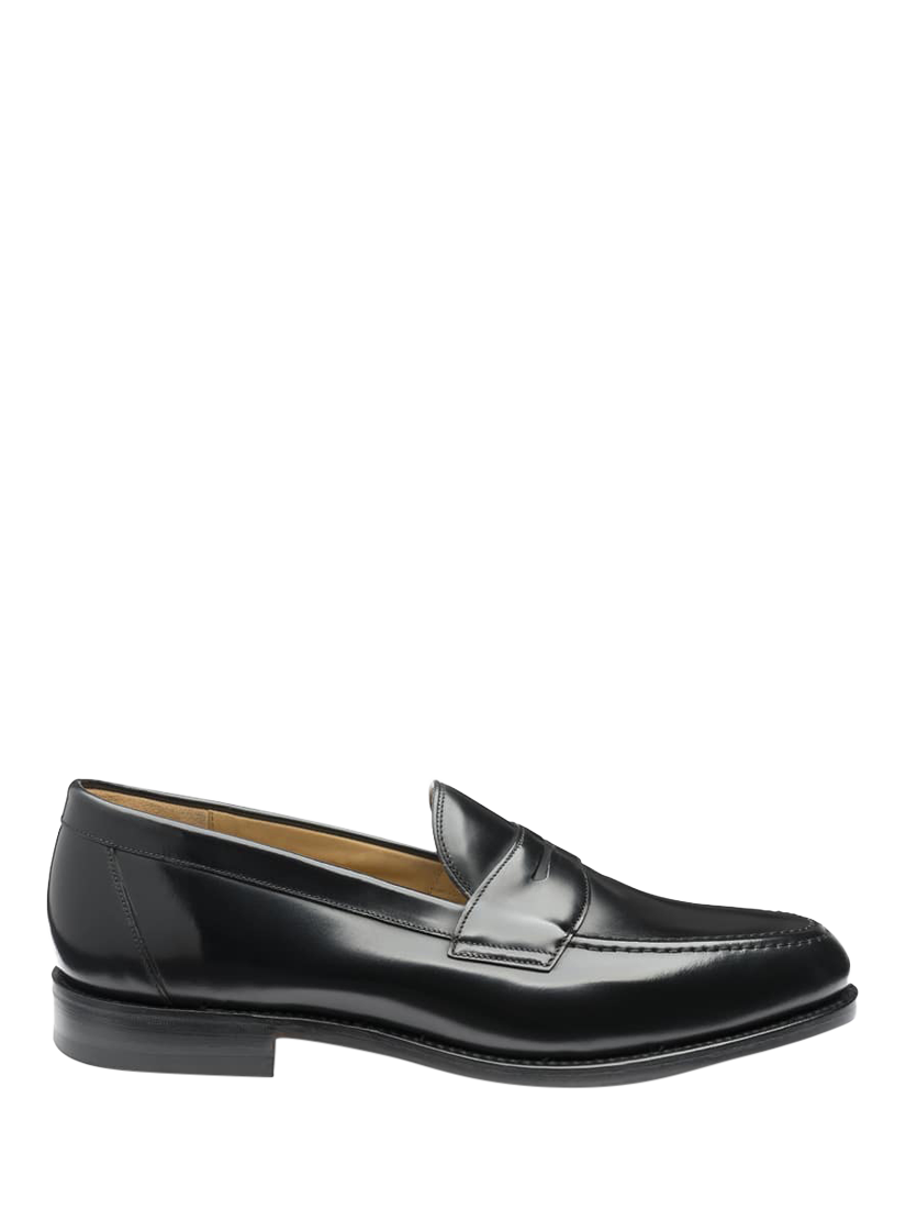 Product image 1 of 3, which shows Loake Imperial Leather Loafers, Black, 7