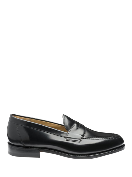 Loake Imperial Leather Loafers, Black, Black